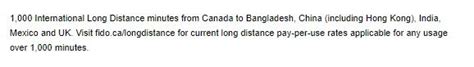 fido international minutes countries